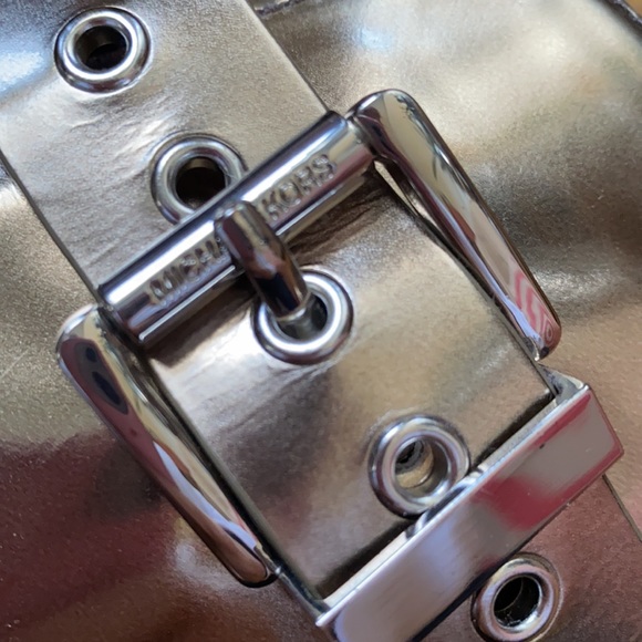 Metallic Michael Kors Combat Boots - size 7M - Picture 6 of 7